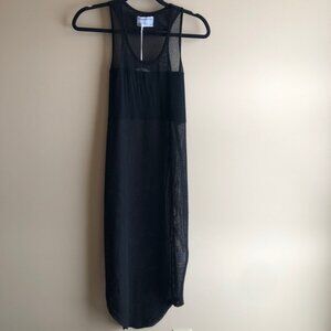Black Mesh Dress/Cover Up